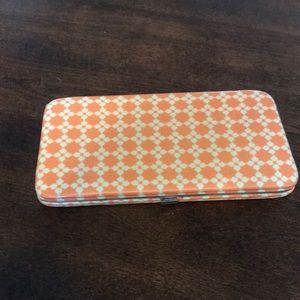 Orange compact wallet